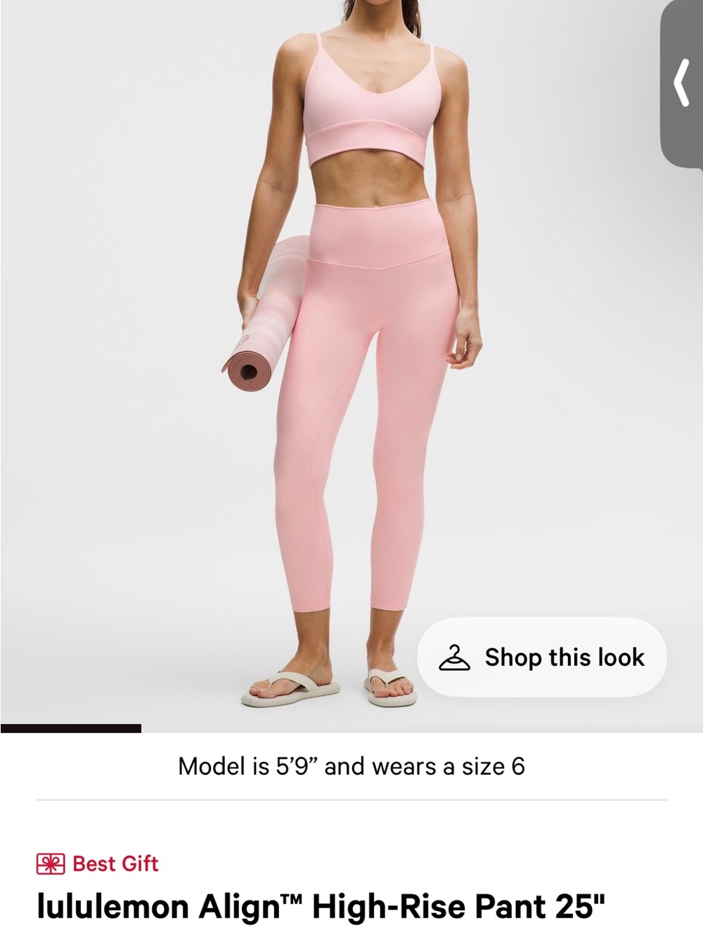 Lululemon align high rise 25 PIAR